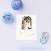 バジェットメリークリスマスフォトエレガントホリデーフライヤー チラシ (シングル)