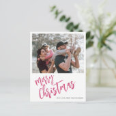バジェットメリークリスマスフォトホリデーカード (スタンド正面)