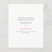 バジェットメリークリスマスフォトホリデーカード (裏面)