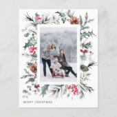 バジェットメリークリスマスフォトホリデー2024カード (正面)