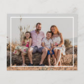 バジェットメリークリスマスフォトレッドホリデーカード (裏面)