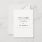 バジェットメリークリスマスフォトレッドホリデー ノートカード (裏面)