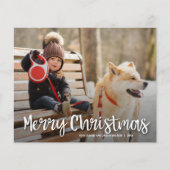 バジェットメリークリスマスマルチフォトホリデーカード (正面)