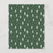 バジェットメリークリスマスモダン3枚フォトカード (裏面)