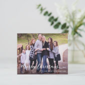 バジェットメリークリスマス手書き休日の写真 (スタンド正面)