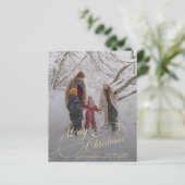 バジェットメリークリスマス数々の写真ホリデーカード (スタンド正面)