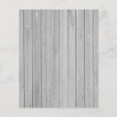 バジェットメリークリスマス素朴な写真の休日 チラシ (裏面)