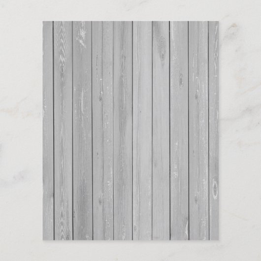 バジェットメリークリスマス素朴な写真の休日 チラシ (裏面)