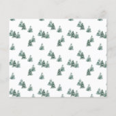 バジェットメリークリスマス素朴パインズの写真カード (裏面)