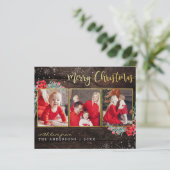 バジェットメリークリスマス金ゴールドウッド3フォトコラージュ (スタンド正面)