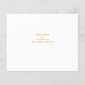 バジェットメリークリスマス金ゴールドスクリプトタイポグラフィ (裏面)