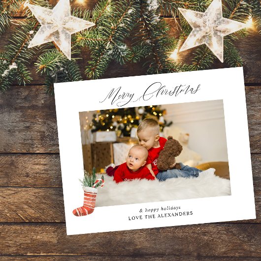 バジェットメリークリスマス&ストッキング写真 チラシ