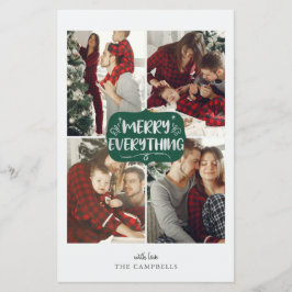 バジェットメリーグリーンEverything 4 photo holiday card