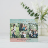 バジェットメリーブライト抽象芸術フォトホリデーカード (スタンド正面)