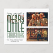 バジェットメリーリトルクリスマス2フォトホリデーカード チラシ (正面)