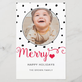 バジェットメリー手書きフォトホリデーカード