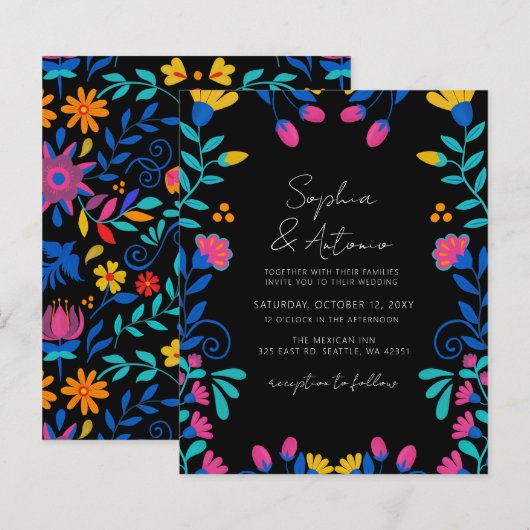 バジェットメ鮮やかキシカンフローラフィ結婚エスタ (正面/裏面)