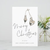 バジェットモダンアイススケートMerry Christmas Card (スタンド正面)