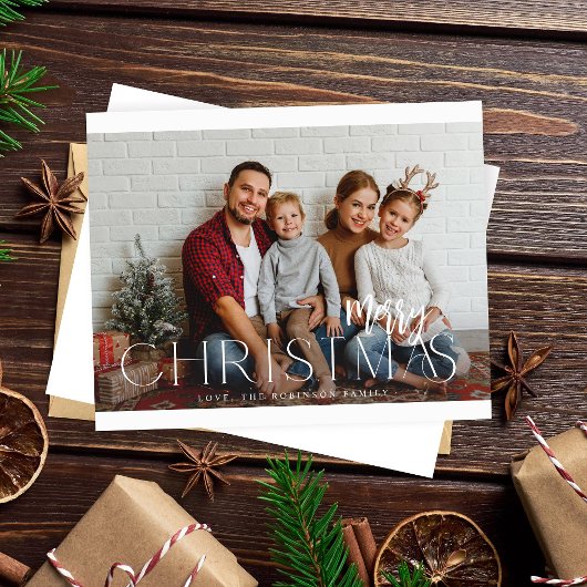 バジェットモダンイーレミニマリストMerry Christmas Photo