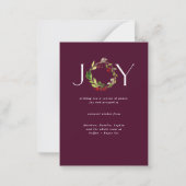 バジェットモダンウォーター企業のカラークリスマスカード ノートカード (裏面)