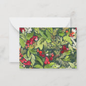 バジェットモダンウォーター企業のカラークリスマスカード ノートカード (裏面)