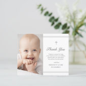 バジェットモダンエレガンスバプテスマサンキューカード (スタンド正面)