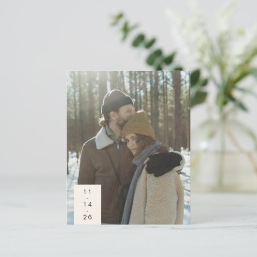 バジェットモダンカップル2つの写真救私たちの日付 (スタンド正面)