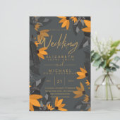 バジェットモダンガーデン葉結婚式招待状 (スタンド正面)