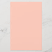 バジェットモダンキュートダスティピーチベビーシャワー招待状 (裏面)