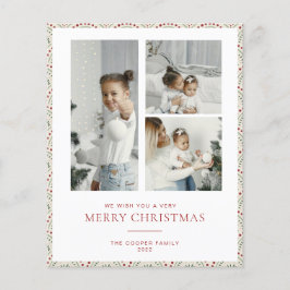 バジェットモダンクリスマスカード チラシ