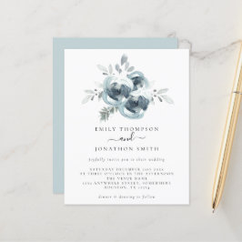 バジェットモダンクリスマスブーケ結婚式招待状