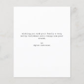 バジェットモダンクリスマス |結婚したとメリー チラシ (裏面)