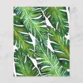 バジェットモダングリーン熱帯葉トロピカル・結婚 (裏面)