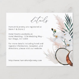 バジェットモダンココナッツコーラル&ホワイトフローラ詳細 チラシ