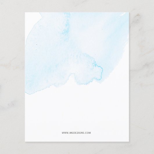 バジェットモダンサマーカクテルパーティの招待状 (裏面)