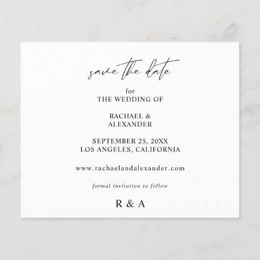 バジェットモダンシック写真水平保存日付 (裏面)