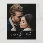 バジェットモダンシック写真縦保存日付 チラシ (正面)