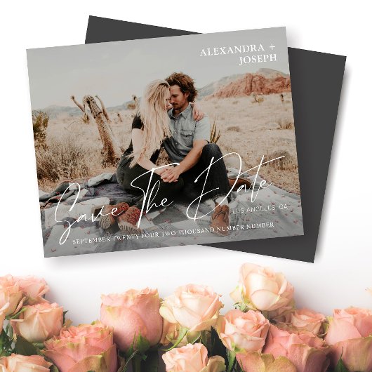 バジェットモダンシック写真長い日付日付を保存