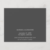 バジェットモダンシック写真長い日付日付を保存 チラシ (裏面)