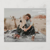 バジェットモダンシック写真長い日付日付を保存 チラシ (正面)