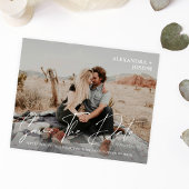 バジェットモダンシック写真長い日付日付を保存 チラシ