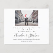 バジェットモダンシック2フォトウェディング日付を保存 (裏面)