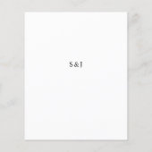 バジェットモダンシック・ブラック&ホワイト・メニュー チラシ (裏面)