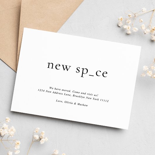 バジェットモダンシンプル宇宙ニュープレイスニュープレイス ノートカード