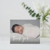 バジェットモダンスクリプトバプテスマ感謝紙シート (スタンド正面)