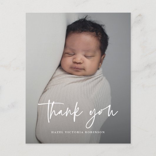 バジェットモダンスクリプト写真バプテスマありがとう (正面)