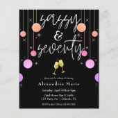 バジェットモダンスパークルサッシー&70誕生日 (正面)