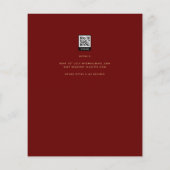 バジェットモダンズ結婚・ブルゴーニュ金ゴールド招待状 チラシ (裏面)