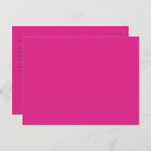 バジェットモダンセリーピンク結婚コア ポストカード (正面/裏面)