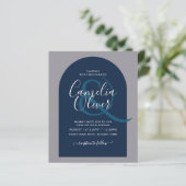 バジェットモダンタイポグラフィアーチミニマル結婚リスト (スタンド正面)